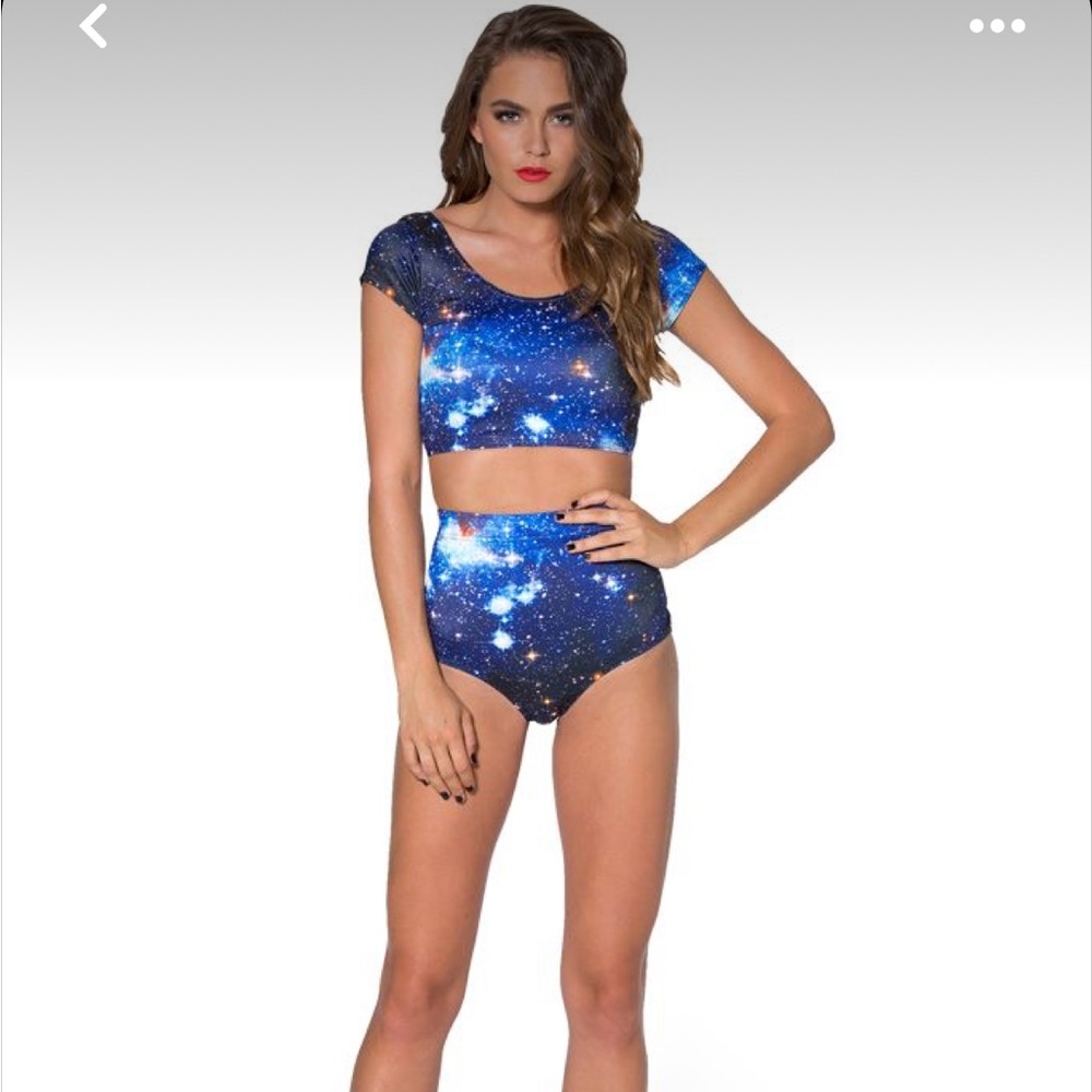Galaxy blue nana suit set - top and bottom